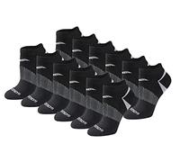 Saucony Rundry Performance Selective Cushion Socks, Available in S-l (6, Chaussettes, Noir Basique (12 Paires), 3-8 (lot Femme