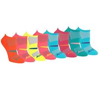 Saucony Performance Super Lite No-Show Chaussettes de Course athlétiques, Assortiment de lumière (8 Paires), 3-8 (Lot de 8) Femme
