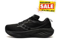 Saucony Triumph 22 Hommes Chaussure de Sport Premium Fitness Gym Baskets Noires
