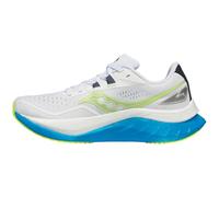 Saucony Women's Endorphin Speed 4 Sneaker, White/VIZIBLUE, 6