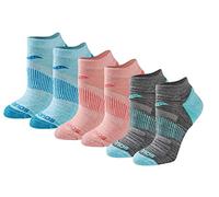 Saucony Women's Selective Cushion Performance No Show Athletic Sport Socks (6 & 12, Fashion Assorted (6 Pairs), Shoe Size: 4-7