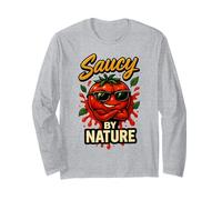 Saucy by Nature, Tomate amusante avec attitude et nuances Manche Longue