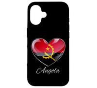 Saudade de Angola Heritage Heart Identity Emblème Coque pour iPhone 16