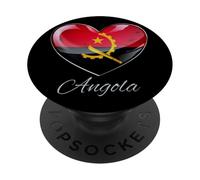 Saudade de Angola Heritage Heart Identity Emblème PopSockets PopGrip Adhésif