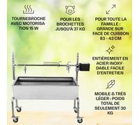 Sauenland Rotissoire à charbon pour cochon grillé et méchoui