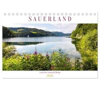 Sauerland - Land der tausend Berge (Tischkalender 2026 DIN A5 quer), CALVENDO Monatskalender: Das Sauerland wird wegen seiner vielen Berge als Land der tausend Berge bezeichnet.