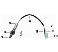 Sauerstoffsensor Capteur d'oxygène WO163304 Fit for le chauffage bois/pellets de chauffage Compatible avec OZA685-WW1