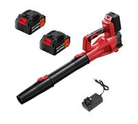 Sauflandes de Jardin électrique, souffleur de Feuilles sans Fil avec Vitesse de Vent de 144 km/h et Vitesse de 25000r / Min sans Charge, Batterie de 3000mAh, Nettoyeur d'air Puissant pour Jardin,