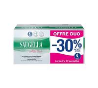 Saugella Coton Touch Serviettes Hygiéniques Nuit 2x12 Unités