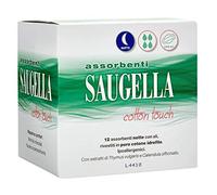 Saugella Cotton Touch absorbants extérieurs nuit anti-odeurs avec ailes en coton hypoallergéniques 12 pièces