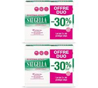 Saugella Cotton Touch - Protège-Slip Hypoallergénique & Doux Tissu respirant et Fin pour Femmes Propriétés Anti-Odeur Peaux Sensibles Pack de 40 X2 Protecteurs 2x2x40 pc(s)