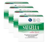 Saugella Cotton Touch Serviette Extra Fine avec Ailette Nuit 48 protections