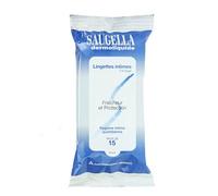 Saugella Dermoliquide Lingettes Intimes Nettoyantes 15 Lingettes