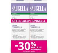 Saugella Expert Triple Protection Soin Lavant Intime 2x250 ml