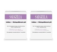 Saugella Intilac - Gel vaginal Rééquilibrant pH, Rééquilibre Immédiat de la Flore Vaginale et Soutien des Lactobacilles, élimine les mauvaises odeurs Boite 7 tubes Applicateurs Monodoses Ampoule(S) 2x