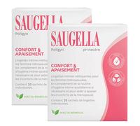 Saugella Poligyn Lingette Intime Nettoyante 10 unités Lot de 2