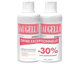 Saugella Poligyn Soin Lavant Intime Lot de 2 x 500 ml