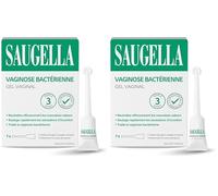 Saugella - Vaginose Bactérienne Triple effet - Gel - Traitement Vaginose Bactérienne - Neutralise les mauvaises odeurs - Soulage l'inconfort vaginal - 7 tubes applicateurs (Lot de 2)