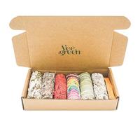Sauges Blanches Purification à bruler & Palo Santo Stick│Coffret Sauge Blanche Salvia Apiana amérindienne│Encens Naturel méditation│ Bougie et Bois de rituels│ (7 Purifications)