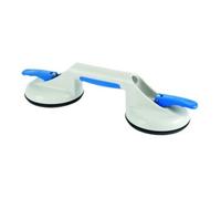 Ventouse de levage capacité de charge 50 kg D. tête 120 mm 2 têtes plastique 1,00 PCE