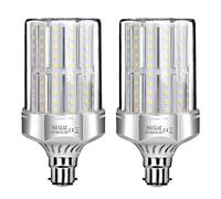 SAUGLAE Ampoules LED 32W, Équivalent 260W Ampoule Incandescente, 3600Lm, 3000K Blanc Chaud, Ampoules à B22 Baïonnette, 2 Pièces