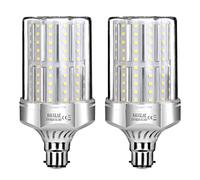 SAUGLAE Ampoules LED 32W, Équivalent 260W Ampoule Incandescente, 3600Lm, 6000K Blanc Froid, Ampoules à B22 Baïonnette, 2 Pièces