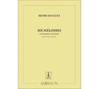 SAUGUET - 6 MELODIES - CHANT ET PIANO
