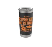 Saumon de la rivière Idaho sans retour Gobelet isotherme en acier inoxydable double paroi