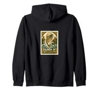 Saumon of Wisdom Celtic River Tradition Sweat à Capuche