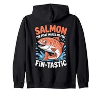 Saumon the fish that makes me feel fin-tastic Mens Salmon Sweat à Capuche