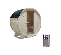 Sauna d'extérieur 2 places avec poêle 3,5KW - L185 x P120 x H190 cm - ISOKYRO