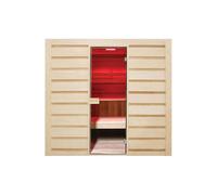 Holl's Sauna traditionnel basse consommation en bois massif 6 places - Eccolo - HL-EC04PK