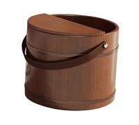 sauna en tonneau, Seau de camping SPA avec poignée, baril lavage des pieds for chambre, salle bain, sauna, couvercle, pieuvre