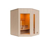 Sauna finlandais d'angle - 3/4 places - L150 x P150 x H200 cm - KOTKA