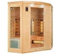 Sauna infrarouge Apollon Quartz 3 places angulaire France-Sauna