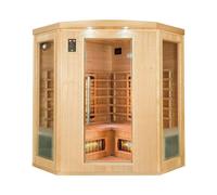Sauna infrarouge Apollon Quartz 3 places angulaire France-Sauna