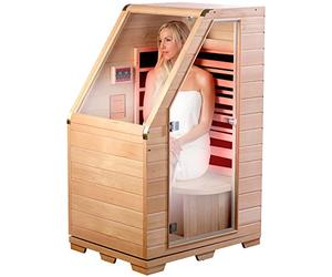 Sauna infrarouge compact en bois, 760 W [Newgen Medicals]