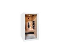 France Sauna - Sauna en Bois Traditionnel Saulo - Cabine Compacte - Technologie Infrarouge - 1 Place - Panneau de Contrôle Digital, Température, Audio et Éclairage - Épicéa du Canada