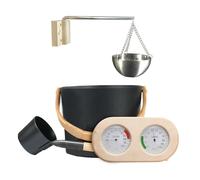 Sauna - Kit Complet, louche en Bois | Set de seaux de saunas, turbulents