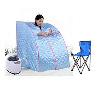 Sauna pliable cabine, Sauna infrarouge portable,Personal Spa at home Perspiration Perdre du poids avec le contrôleur de température à distance 98x80x70cm (Bleu)