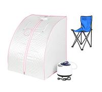 Sauna pliable cabine, Sauna infrarouge portable,Personal Spa at home Perspiration Perdre du poids avec le contrôleur de température à distance 98x80x70cm (Argent)