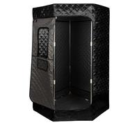Sauna Portable 3L Sauna Exterieur, Sauna Portable Corps Complet, Spa Portable avec 1500W Vapozone Portable, Chaise Pliante, Télécommande, Sauna Portable Maigrir, Detox90*90 * 180cm-3L-noir