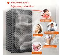 Sauna Portable avec Lumière LED Infrarouge équipé d'un Moteur à Vapeur De 1000 W Et 3Litres Contrôle De Température à 9 Niveaux pour Une Utilisation Intérieure/Extérieure,Standard