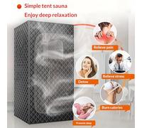 Sauna Portable avec Lumière LED Infrarouge équipé d'un Moteur à Vapeur De 1000 W Et 3Litres Contrôle De Température à 9 Niveaux pour Une Utilisation Intérieure/Extérieure,Standard