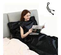 Sauna Portable pour Maison avec Couverture Vapeur, Type Corps Entier pour Détente Et Détox, Pliable pour Intérieur, Commandes Supérieures Et Inférieures Séparées, Style Manche Noire black zipper