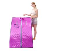 Sauna Portable, Tente portative de pièce de Sauna de vapeur avec le chapeau, support en métal fort d'acier inoxydable de SPA de bain amincissant sans Pot de vapeur(Purple)
