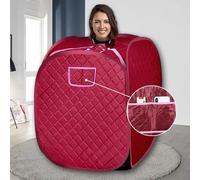Sauna, Sauna à Vapeur Portable, Sauna Pliable Cabine Portable Home 1000 W, Grand Espace, Sauna Portable Maigrir, 80 * 80 * 100cm (rouge à vin)