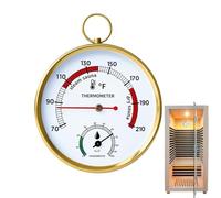 Sauna Temperature Gauge - Acier inoxydable ABS 9,6 x 2,6 cm | Portable Precise Temperature And Humidity Monitor | Easy-Read Thermometer Hygrometer For Sauna Room Home Spa Family Use