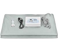 Sauna thermique numérique améliorée Couverture amincissante perte de poids Thérapie de désintoxication professionnelle Machine de beauté (argent)