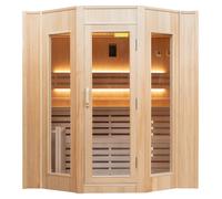 Sauna traditionnel finlandais 4 places - Harvia - Zen - Rectangulaire - Hemlock origine Canada certifiée